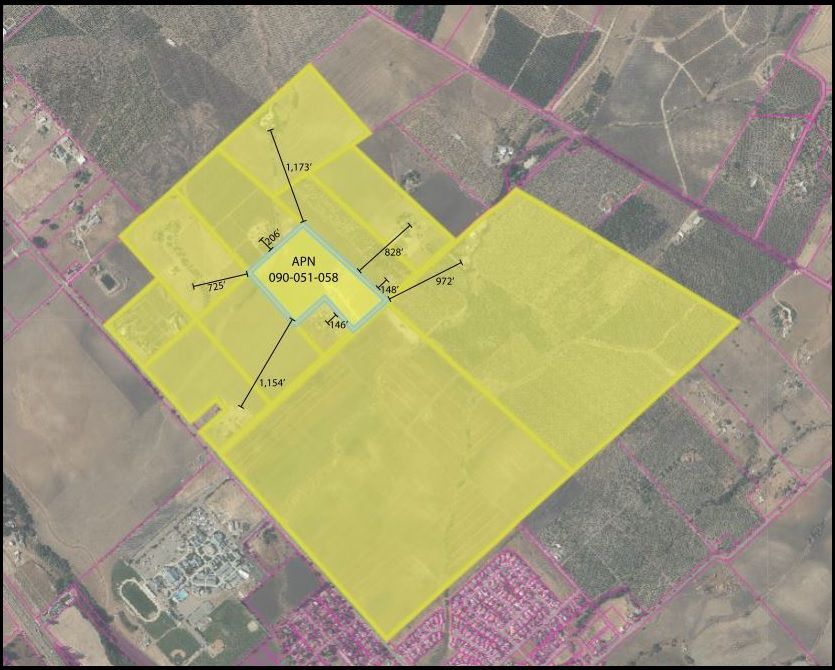 Cortez cannabis project buffer map